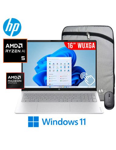 Laptop HP OmniBook 3 16-by0205dx AMD Ryzen 5 16GB 256GB SSD 16" WUXGA Touchscreen